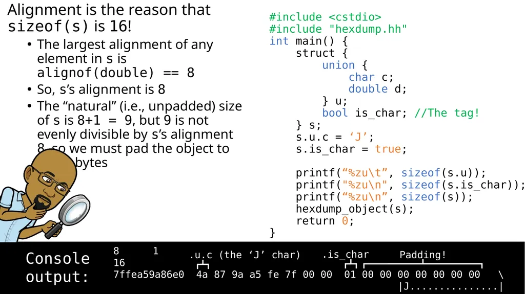 Types and Memory, Part II CS 61: Lecture 3 - slide 21 of 22