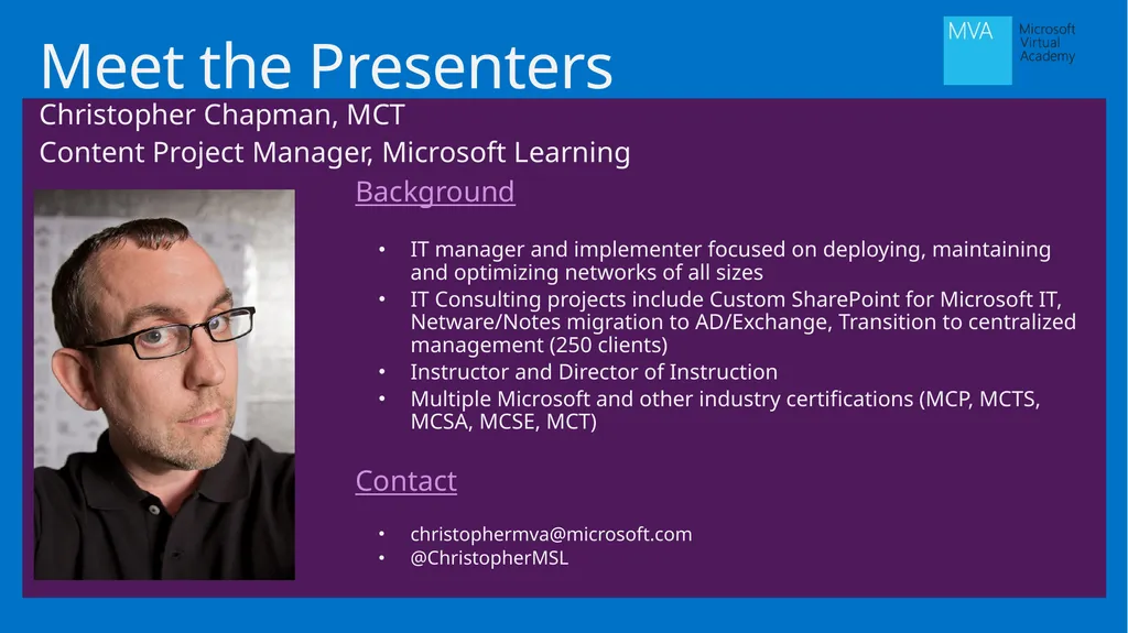 Exam Prep: Microsoft Technology Associate 98-366: - slide 2 of 43