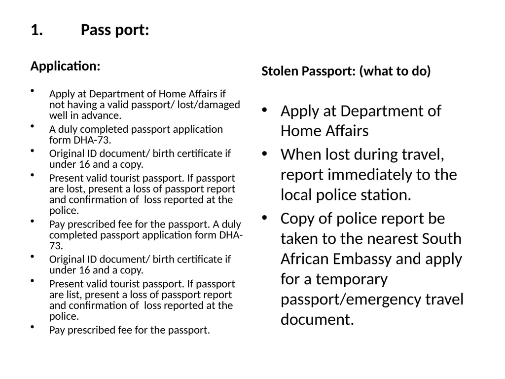 OFFICE PRACTICE N5 TOPIC 5: ASSISTING WITH TRAVEL - slide 16 of 34