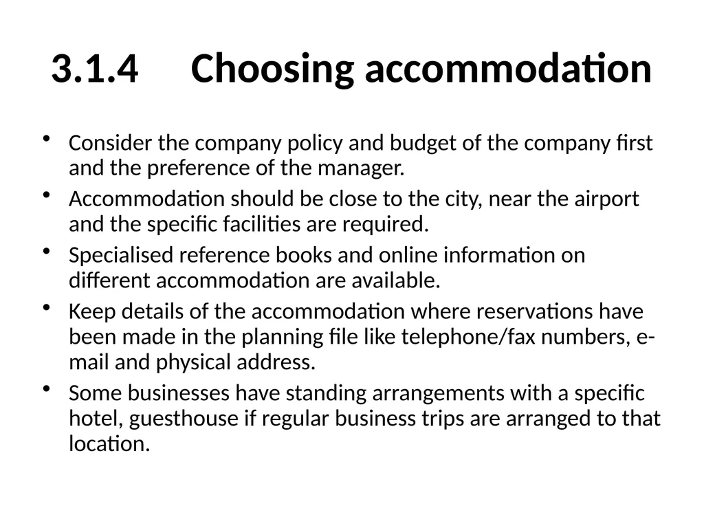 OFFICE PRACTICE N5 TOPIC 5: ASSISTING WITH TRAVEL - slide 12 of 34