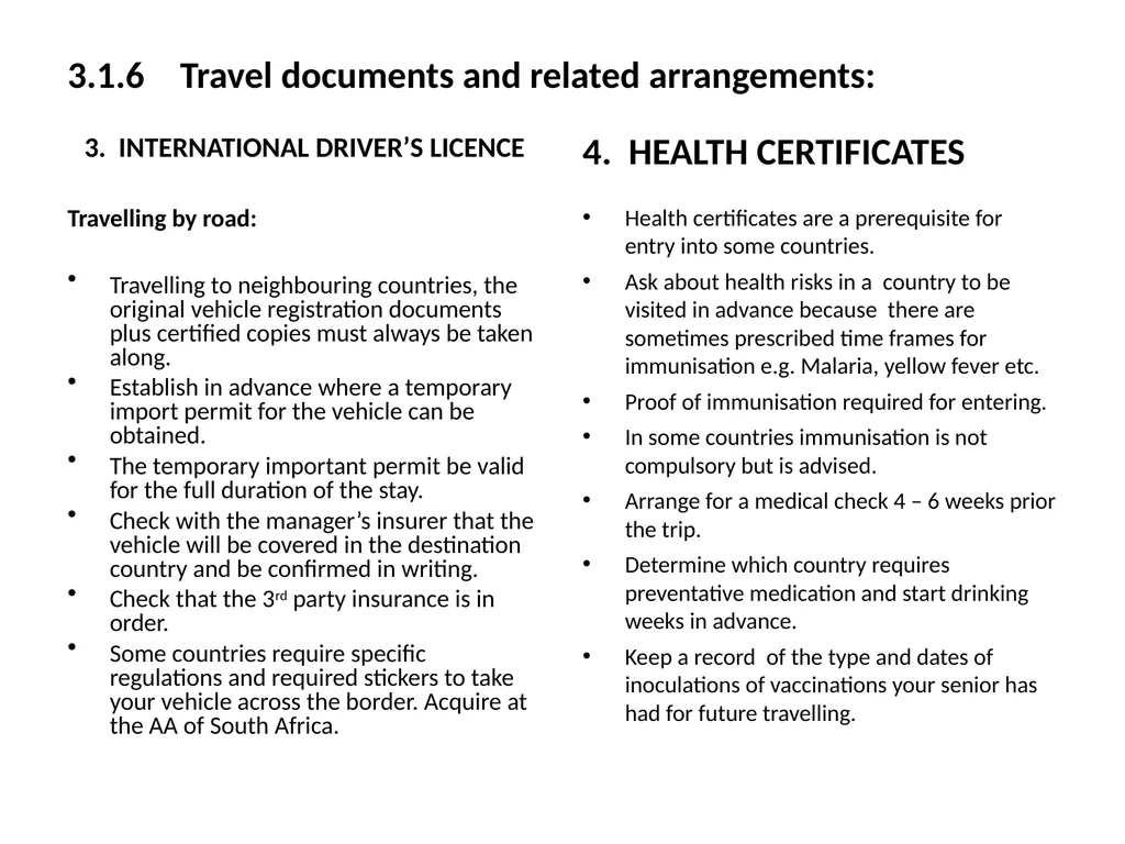 OFFICE PRACTICE N5 TOPIC 5: ASSISTING WITH TRAVEL - slide 19 of 34
