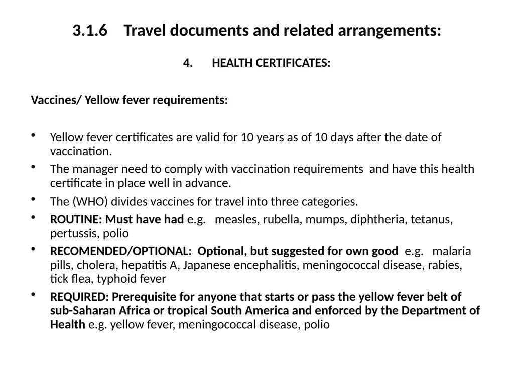 OFFICE PRACTICE N5 TOPIC 5: ASSISTING WITH TRAVEL - slide 20 of 34