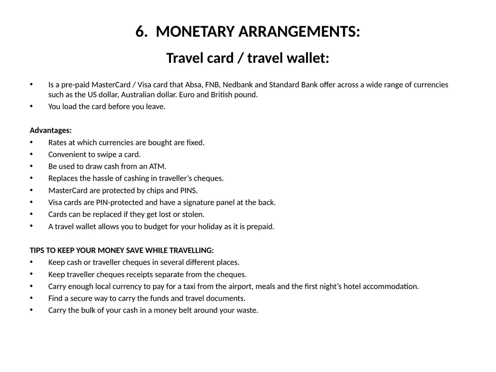 OFFICE PRACTICE N5 TOPIC 5: ASSISTING WITH TRAVEL - slide 24 of 34