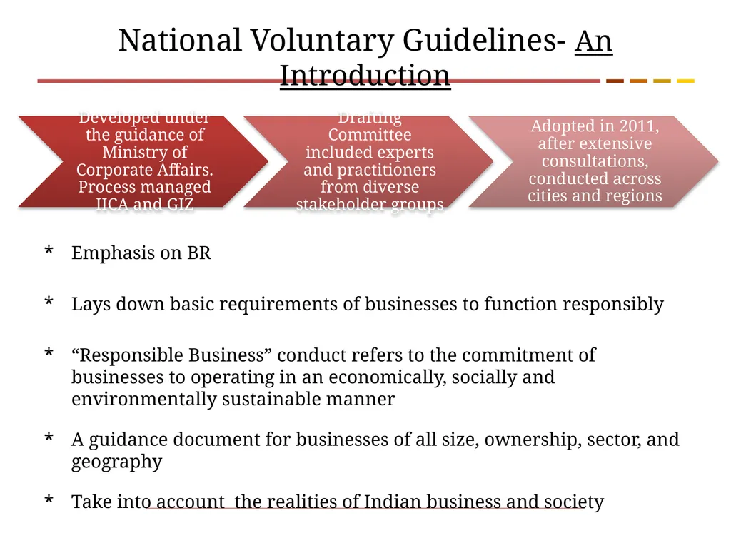 Business Responsibility Guidelines for Coke based - slide 2 of 16