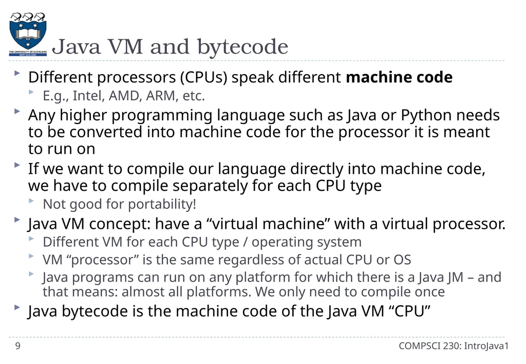 CompSci 230 Introduction to Java Lecture Slides - slide 9 of 18