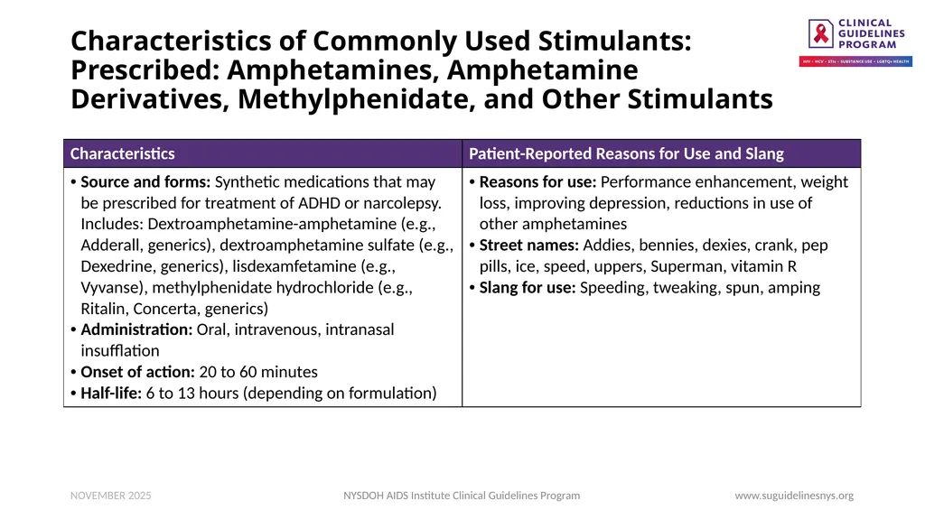 Clinical Guidance: Stimulant Use - slide 8 of 20