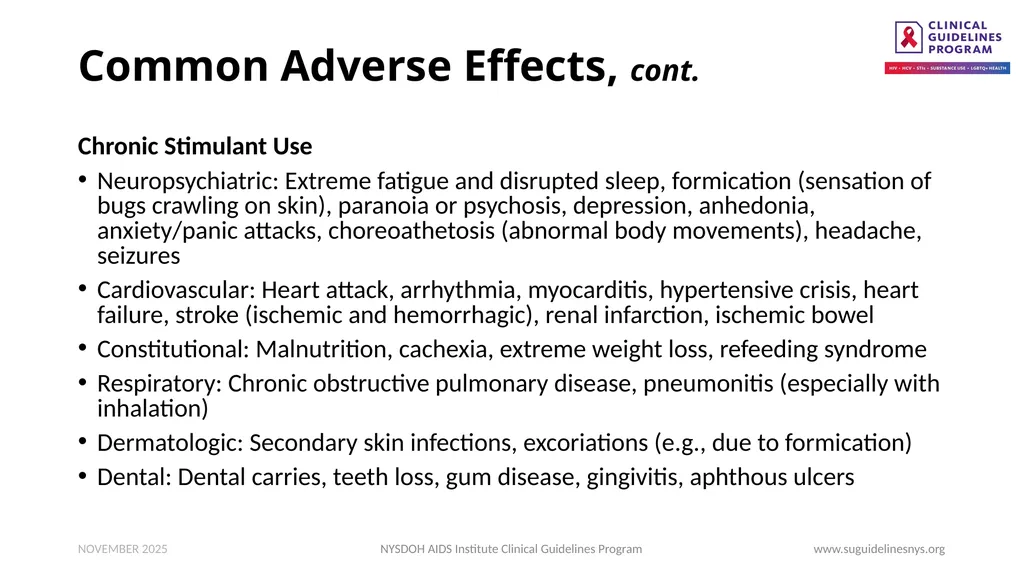 Clinical Guidance: Stimulant Use - slide 10 of 20