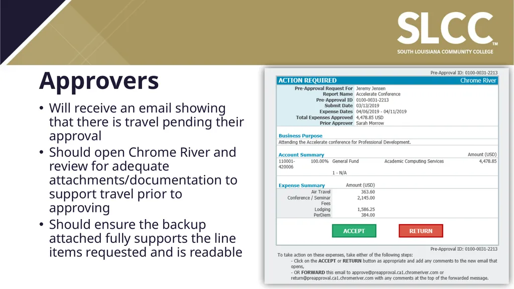ChromeRiver Paperless Travel Management - slide 28 of 33