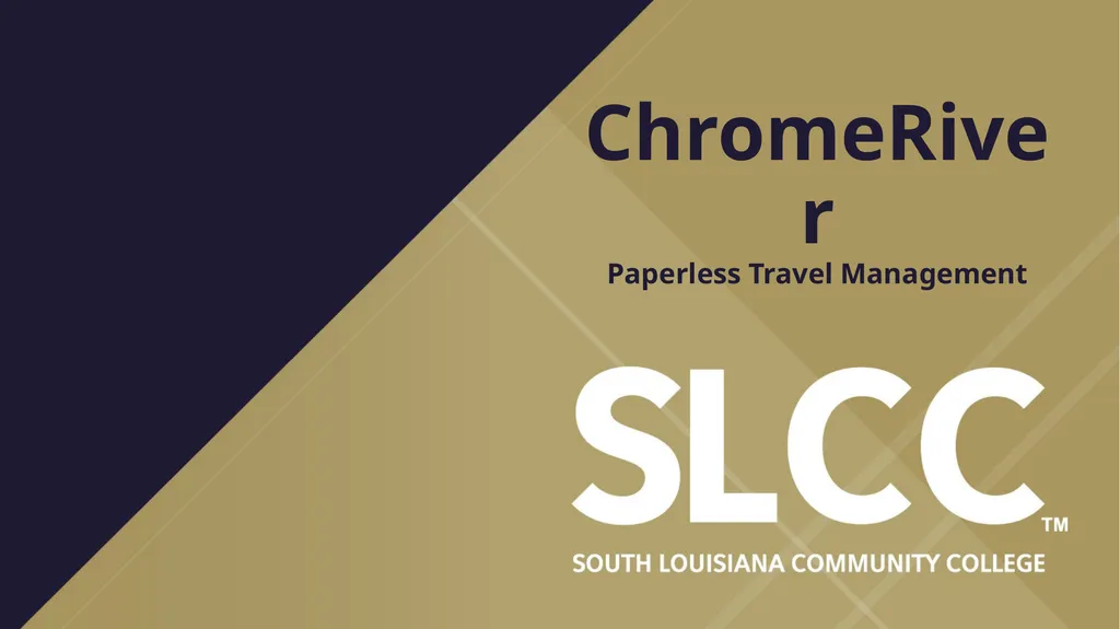 ChromeRiver Paperless Travel Management - slide 1 of 33