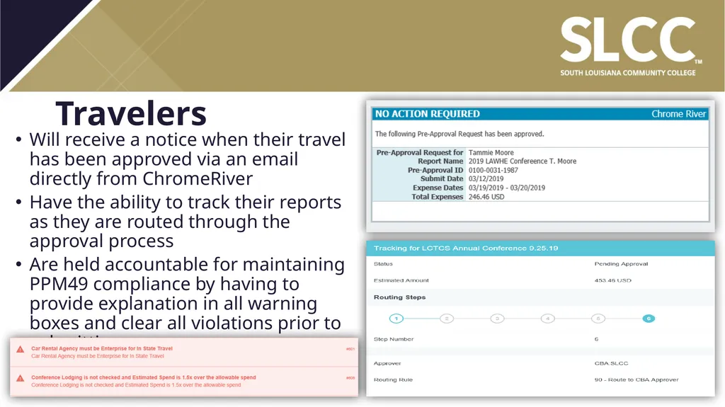 ChromeRiver Paperless Travel Management - slide 29 of 33