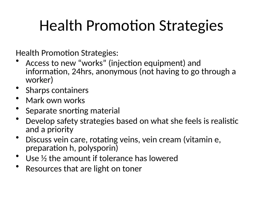 Harm Reduction Strategies to Address Crack and - slide 8 of 27
