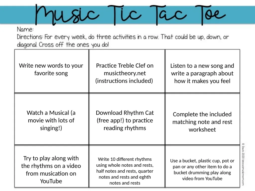 Write new words to your favorite song Listen to a - slide 2 of 2