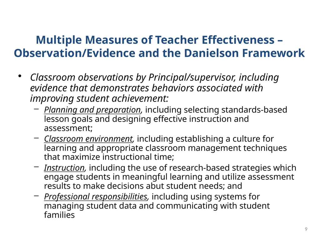 Measuring Educator Effectiveness for Music - slide 9 of 56