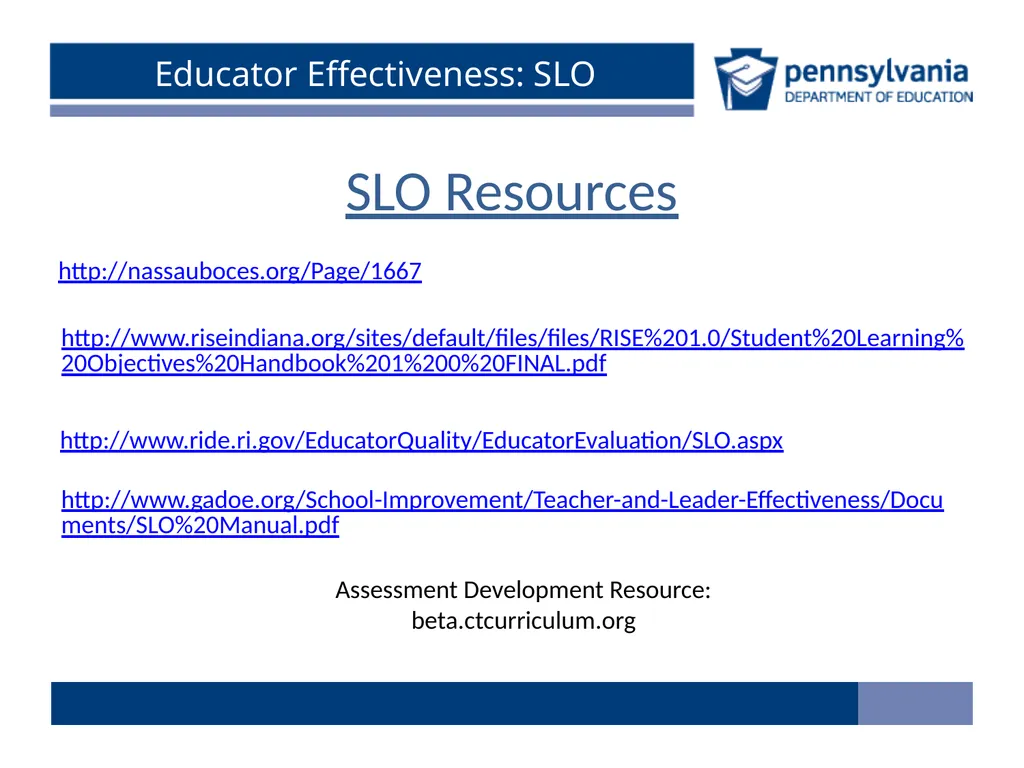 Measuring Educator Effectiveness for Music - slide 54 of 56