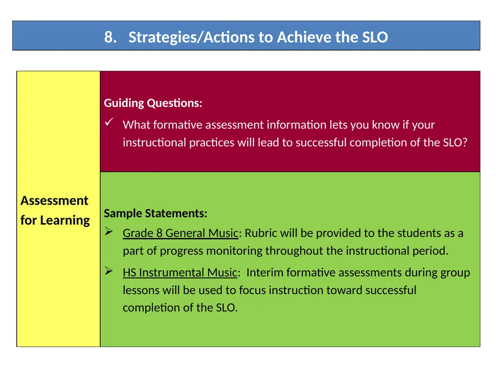 Measuring Educator Effectiveness for Music - slide 52 of 56