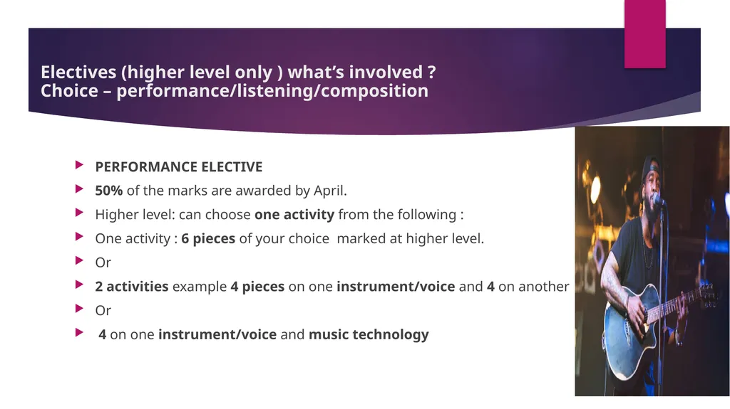 LC MUSIC SUBJECT CONTENT Why study music ? - slide 8 of 10