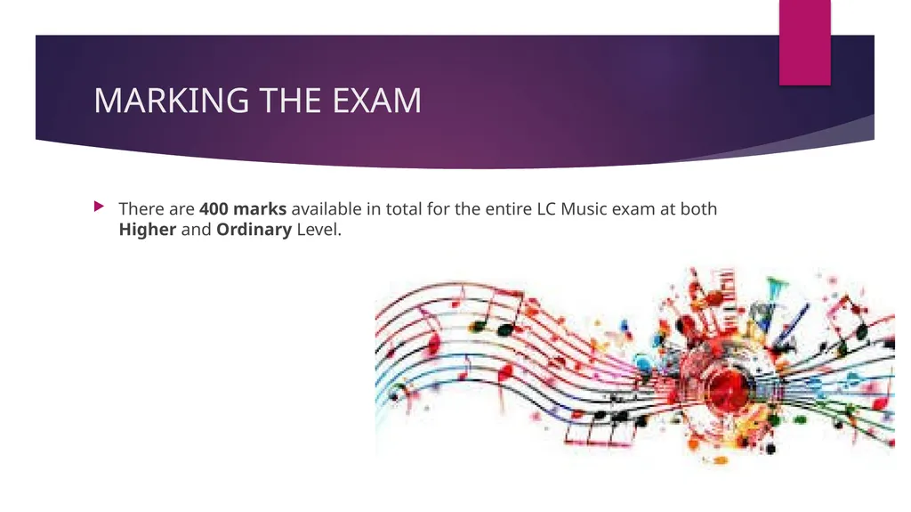 LC MUSIC SUBJECT CONTENT Why study music ? - slide 3 of 10