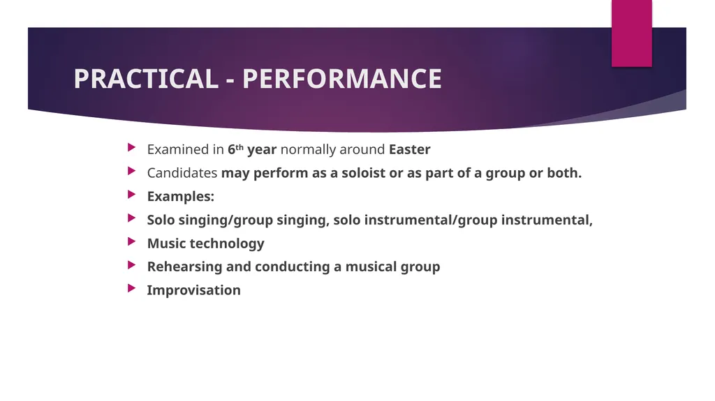 LC MUSIC SUBJECT CONTENT Why study music ? - slide 7 of 10