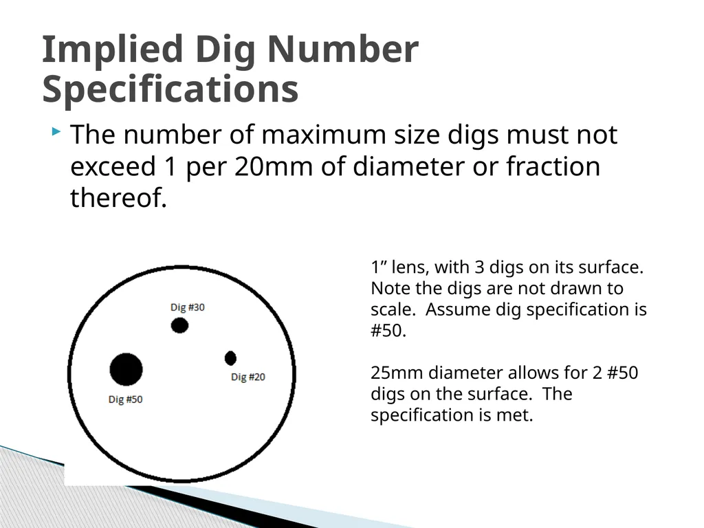 Specifying Scratch/Dig of an Optical Surface - slide 10 of 14