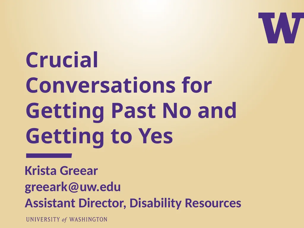 Krista Greear greeark@uw.edu Assistant Director, - slide 1 of 41