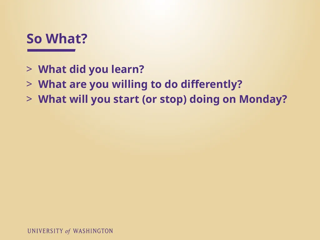 Krista Greear greeark@uw.edu Assistant Director, - slide 40 of 41
