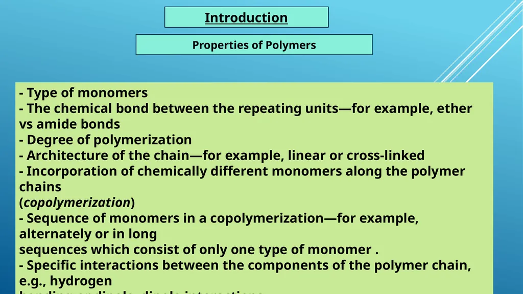 بسم الله الرحمن الرحيم Advance Polymer Scinces - slide 2 of 20