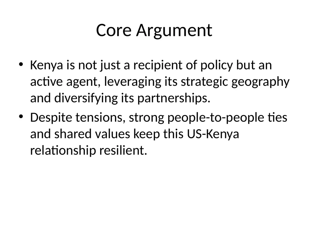 Kenya-United States Foreign Relations in - slide 5 of 10