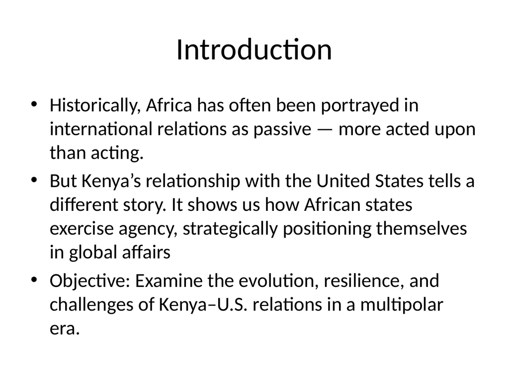 Kenya-United States Foreign Relations in - slide 3 of 10