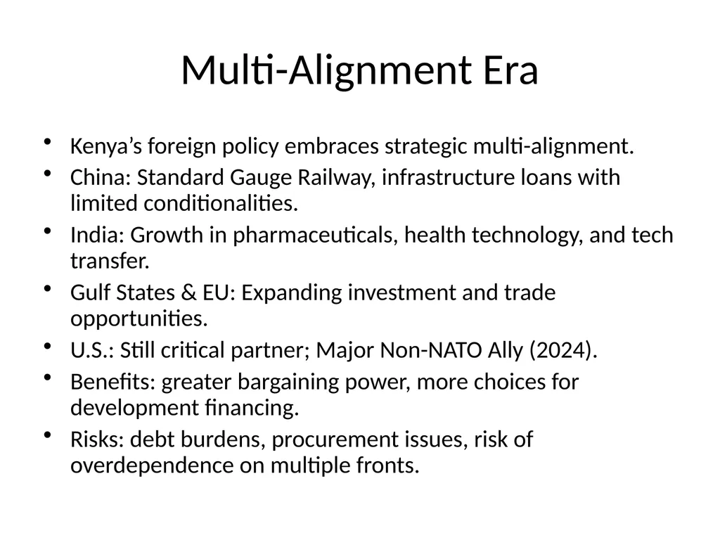Kenya-United States Foreign Relations in - slide 8 of 10