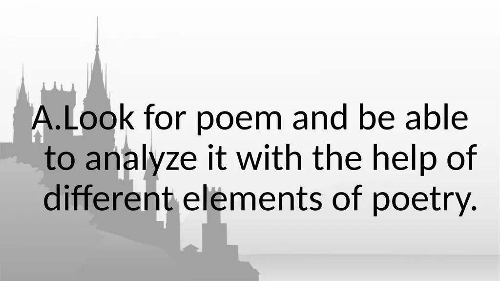 The Basic Elements of Poetry and Air Castles. - slide 18 of 18