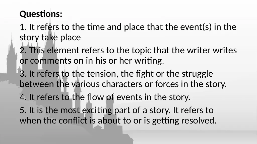 The Basic Elements of Poetry and Air Castles. - slide 2 of 18