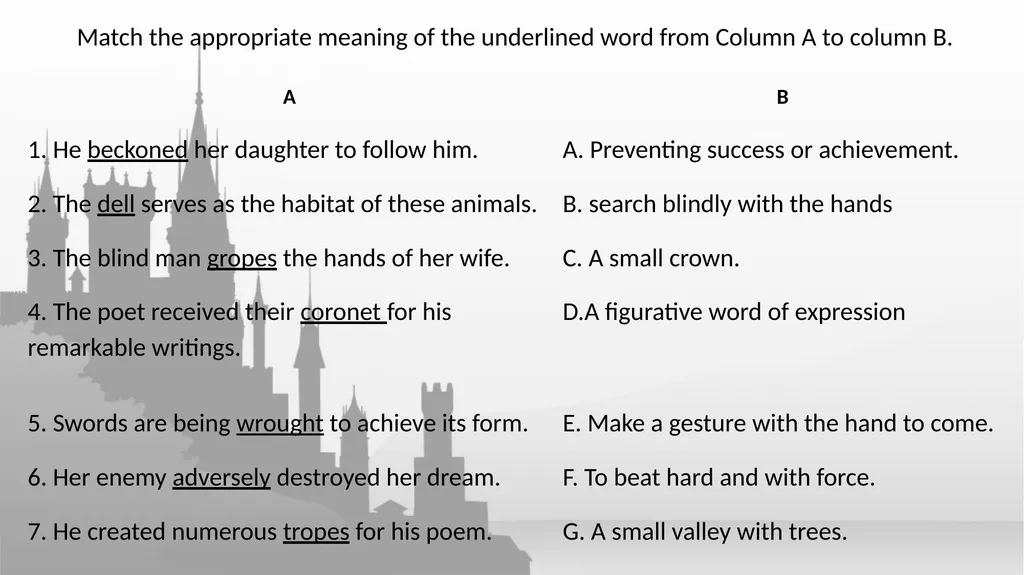 The Basic Elements of Poetry and Air Castles. - slide 6 of 18