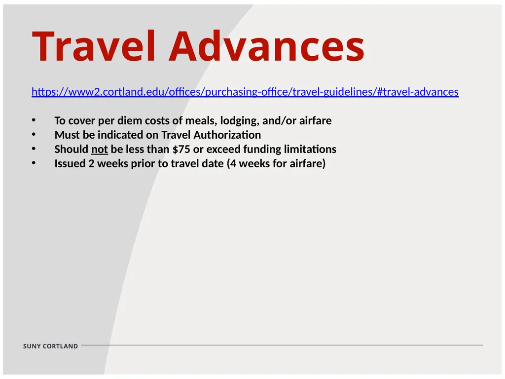 Travel Training Kathy Timian travel@cortland.edu - slide 10 of 13