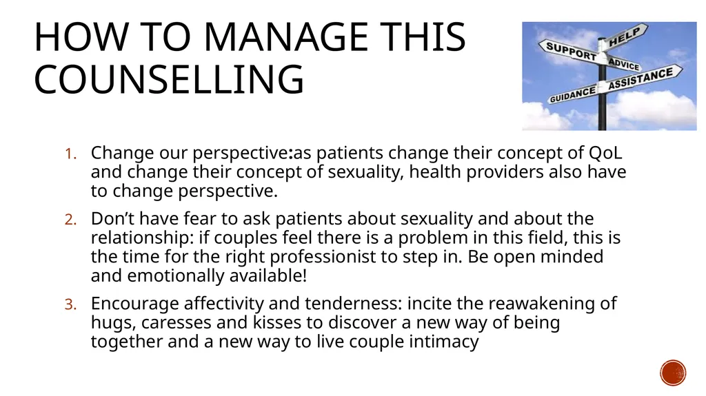 GIVING VOICE TO SEXUALITY IN ALS Sexuality is - slide 10 of 11