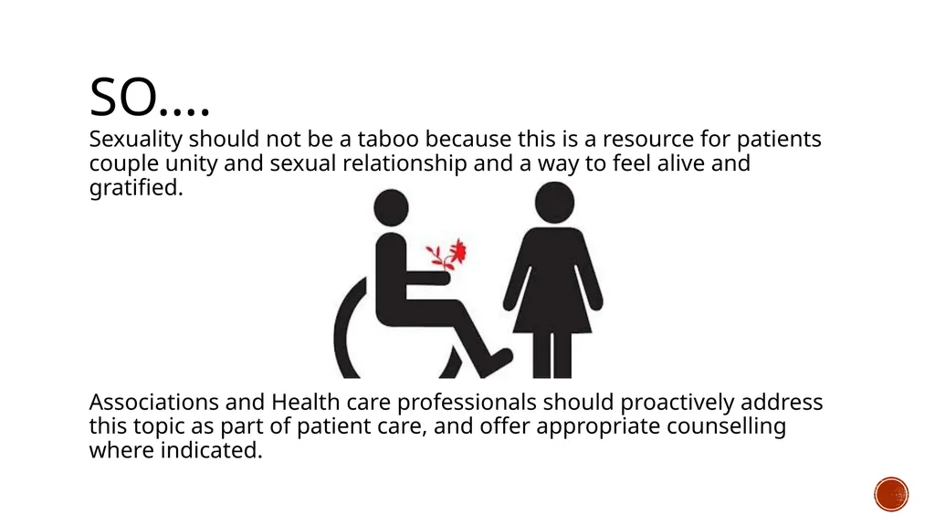 GIVING VOICE TO SEXUALITY IN ALS Sexuality is - slide 9 of 11