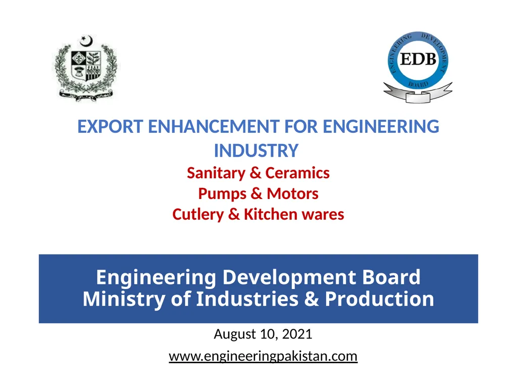 Engineering Development Board Ministry of - slide 1 of 9