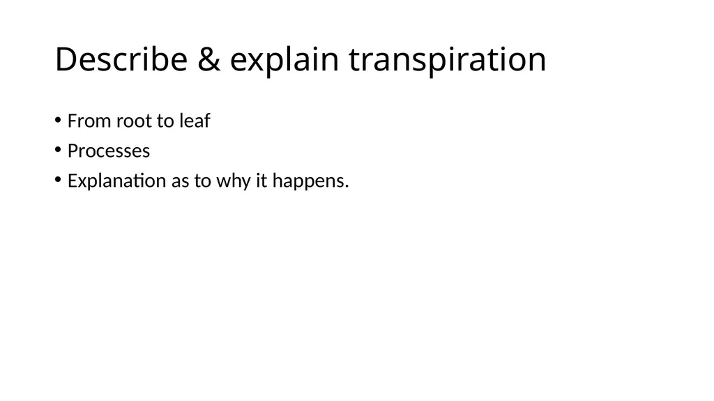 Biology Unit 2 Organisation Describe & explain - slide 12 of 34
