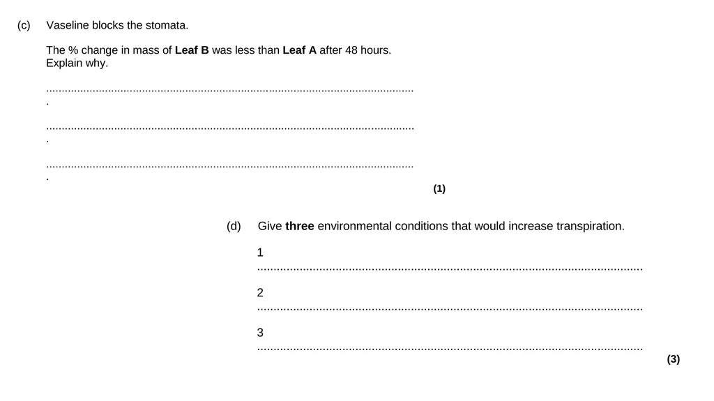 Biology Unit 2 Organisation Describe & explain - slide 10 of 34