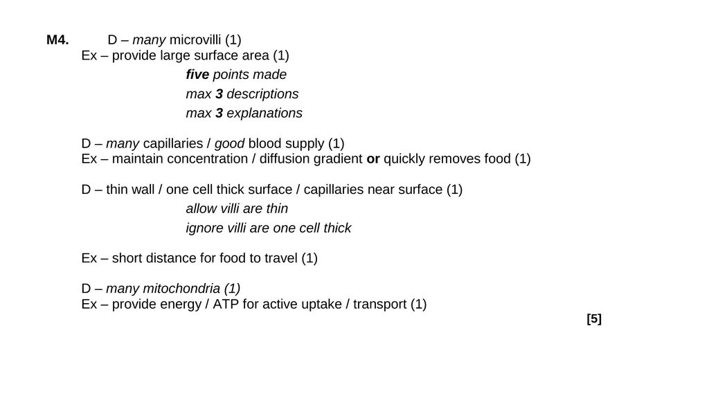 Biology Unit 2 Organisation Describe & explain - slide 22 of 34