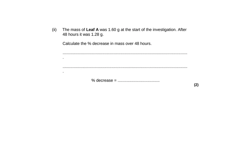 Biology Unit 2 Organisation Describe & explain - slide 8 of 34