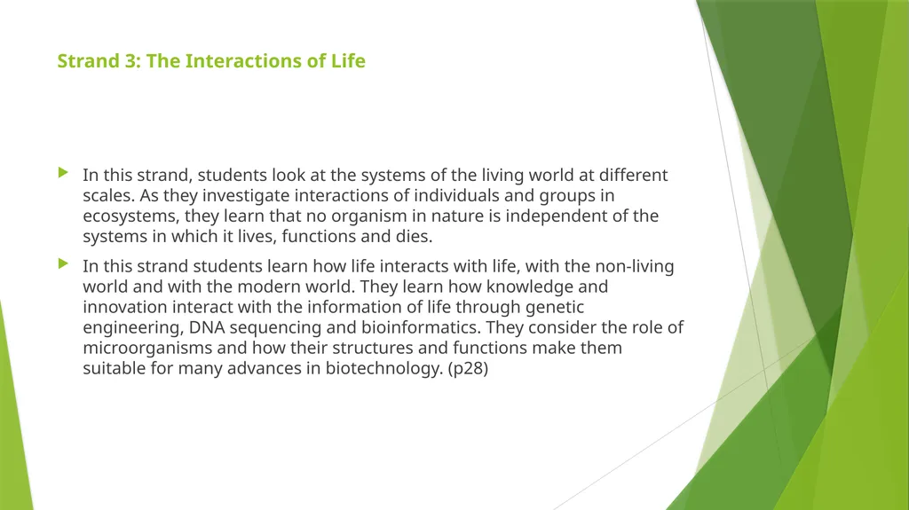Leaving Certificate Biology – New Specification - slide 12 of 17