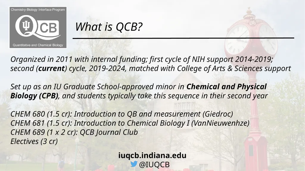 Chemistry-Biology Interface Program Quantitative - slide 4 of 7