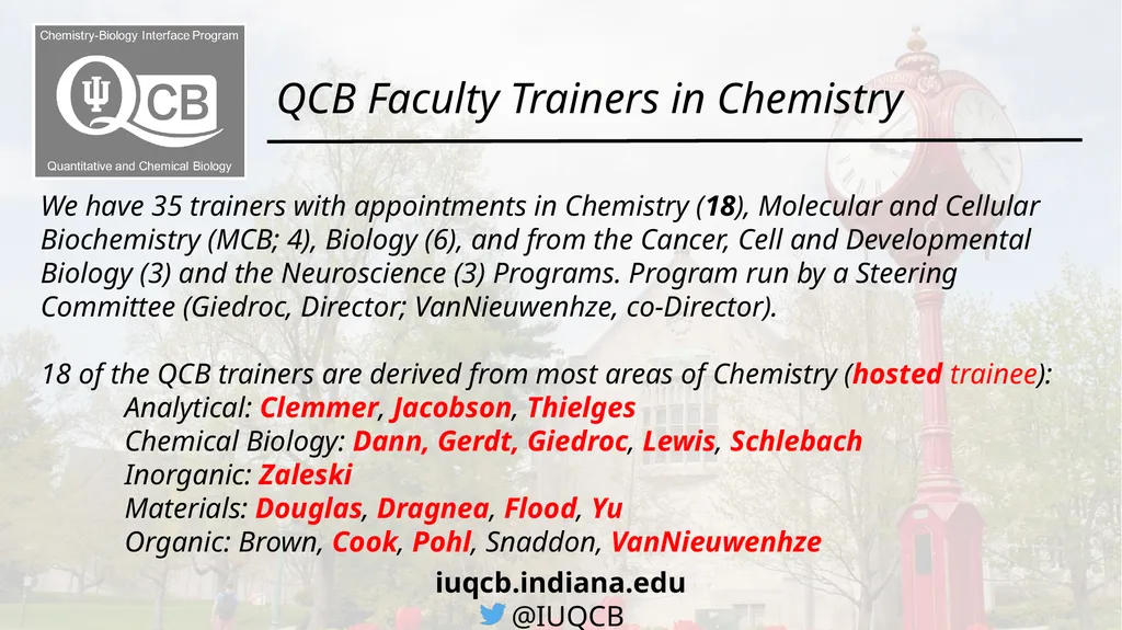 Chemistry-Biology Interface Program Quantitative - slide 3 of 7