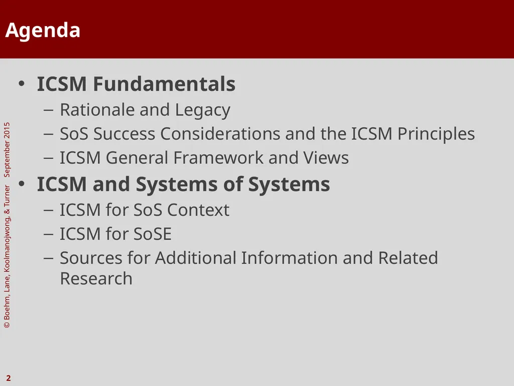 The Incremental Commitment Spiral Model as Applied - slide 2 of 29