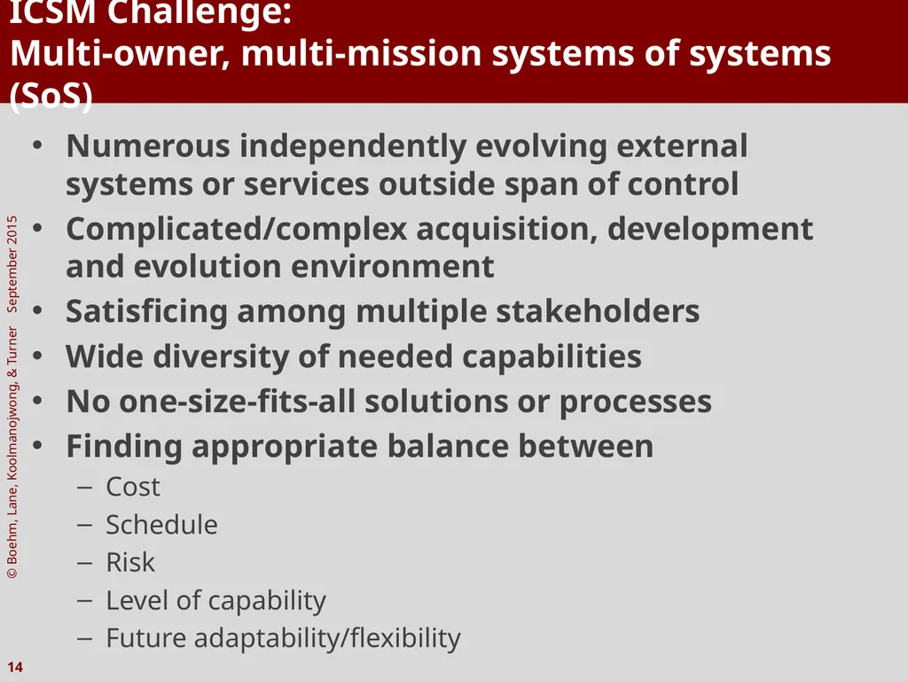 The Incremental Commitment Spiral Model as Applied - slide 14 of 29
