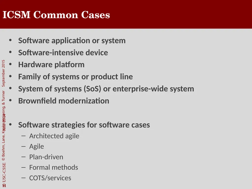 The Incremental Commitment Spiral Model as Applied - slide 11 of 29