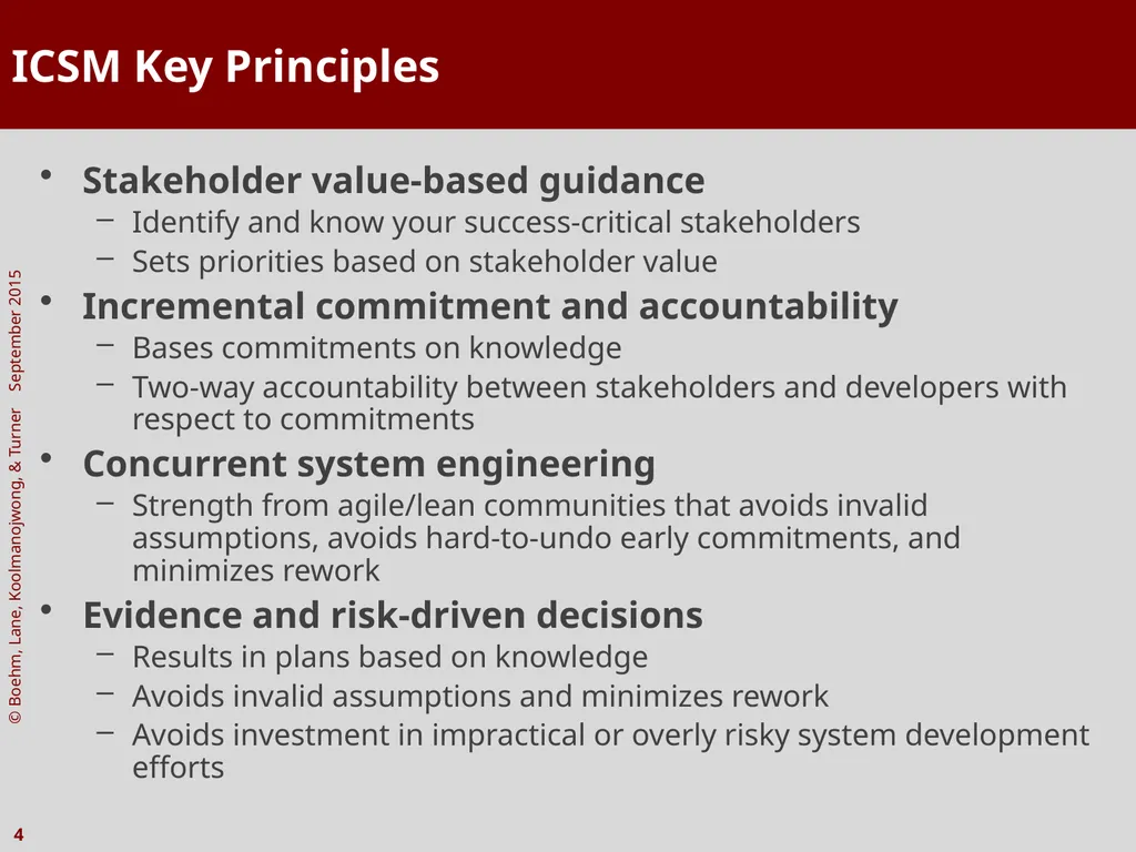 The Incremental Commitment Spiral Model as Applied - slide 4 of 29