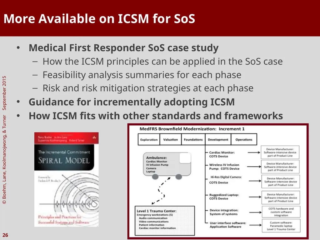 The Incremental Commitment Spiral Model as Applied - slide 26 of 29