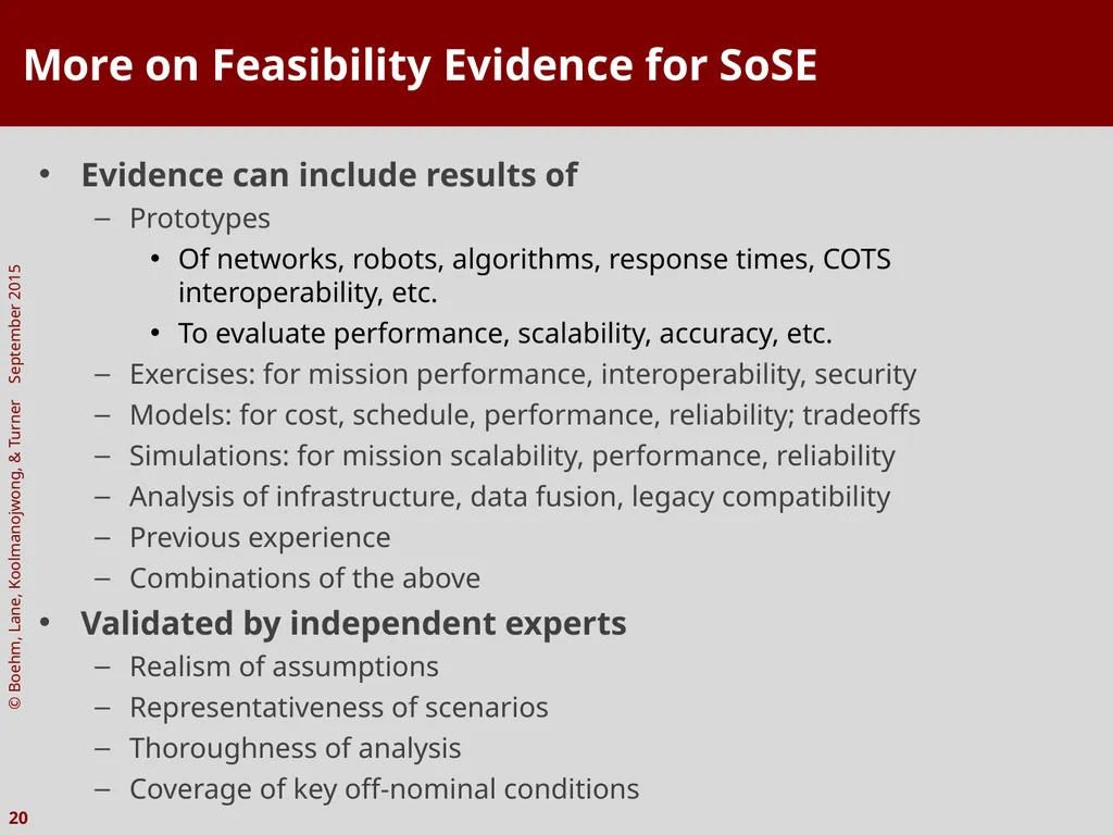 The Incremental Commitment Spiral Model as Applied - slide 20 of 29