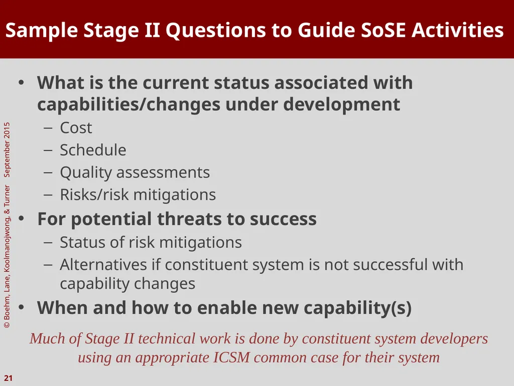 The Incremental Commitment Spiral Model as Applied - slide 21 of 29